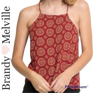 ✨Brandy Melville Boho Halter Crop Top✨